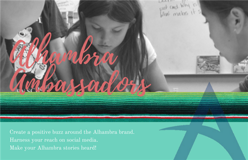 Alhambra Ambassadors Postcard Front with Photo of Child 